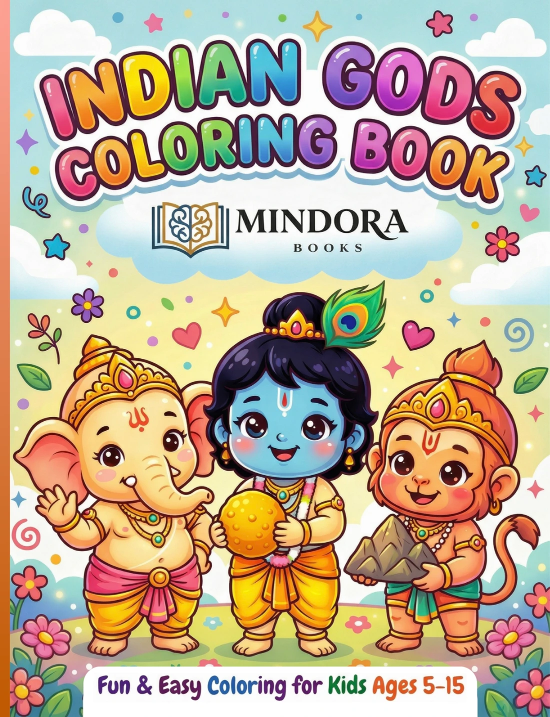 Indian Gods Coloring Book cover