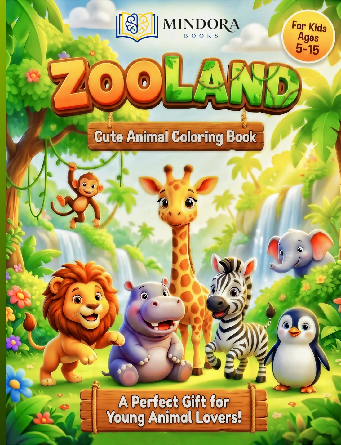 Zooland Cute Animal Coloring Book cover